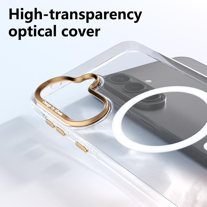 For Galaxy A37 5G ABEEL Transparent Magnetic Hardened PC Phone Case(White)