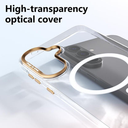 For Galaxy A37 5G ABEEL Transparent Magnetic Hardened PC Phone Case(White)
