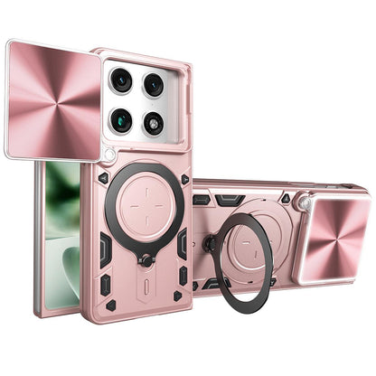 For Motorola Razr Fold 5G CD Texture Sliding Camshield Magnetic Holder Phone Case(Pink)