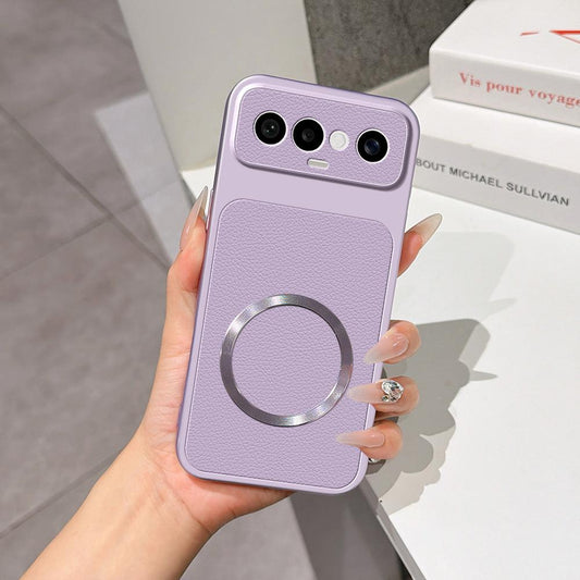 For vivo S50 Pro mini 5G Lambskin Series Magnetic Skin Feel Phone Case(Purple)