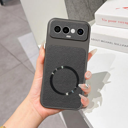 For vivo S50 Pro mini 5G Lambskin Series Magnetic Skin Feel Phone Case(Black)