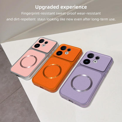 For vivo S30 Lambskin Series Magnetic Skin Feel Phone Case(Purple)