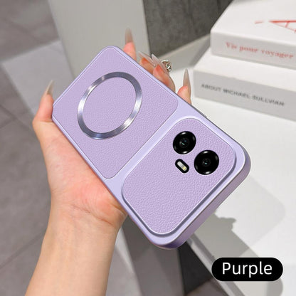For Honor 300 Lambskin Series Magnetic Skin Feel Phone Case(Purple)
