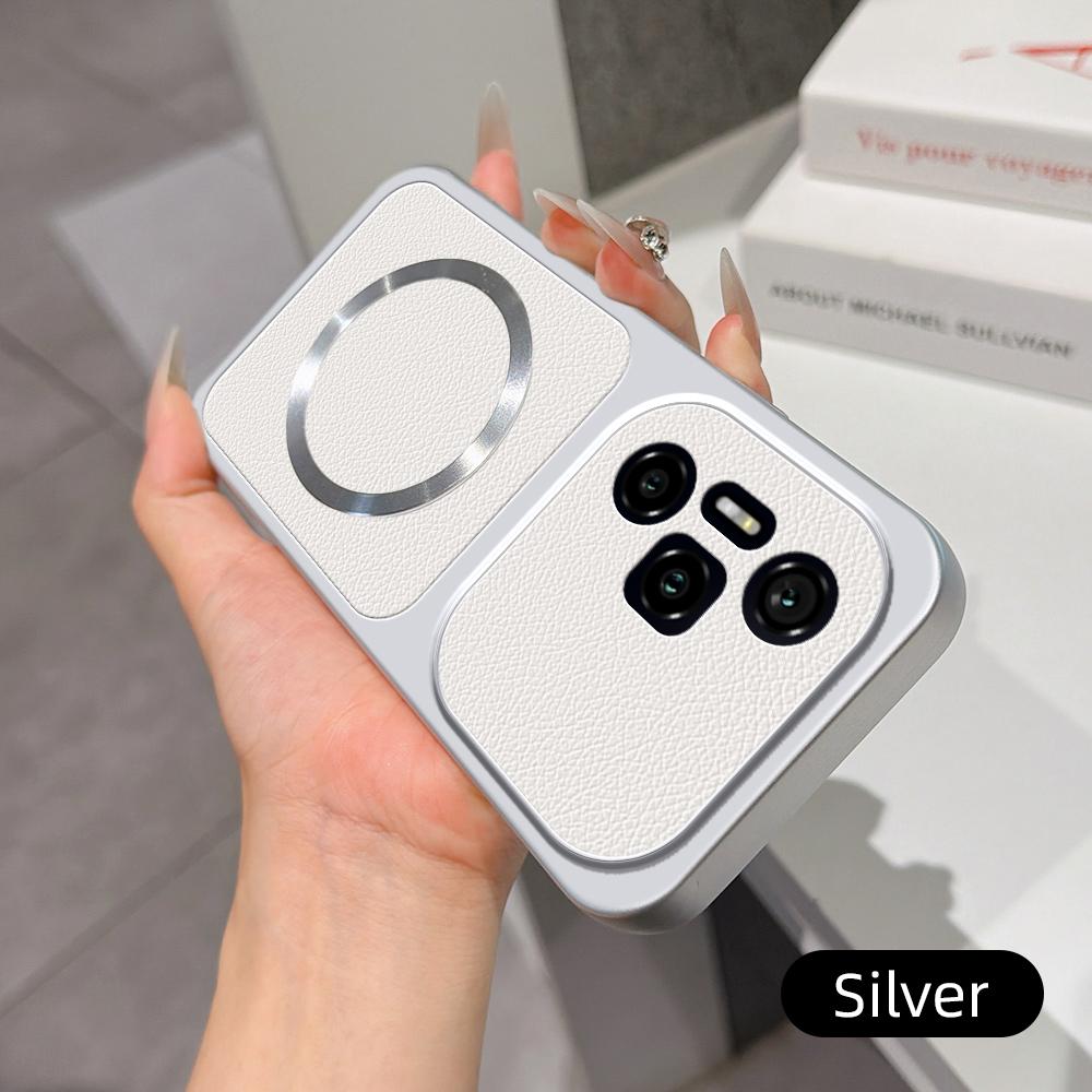 For Honor 300 Pro Lambskin Series Magnetic Skin Feel Phone Case(Silver)