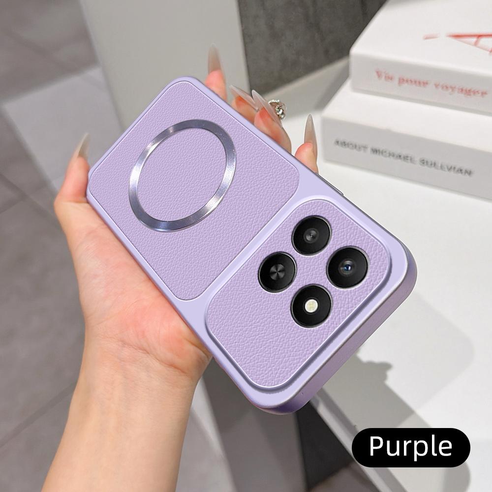 For Honor 400 Smart Lambskin Series Magnetic Skin Feel Phone Case(Purple)