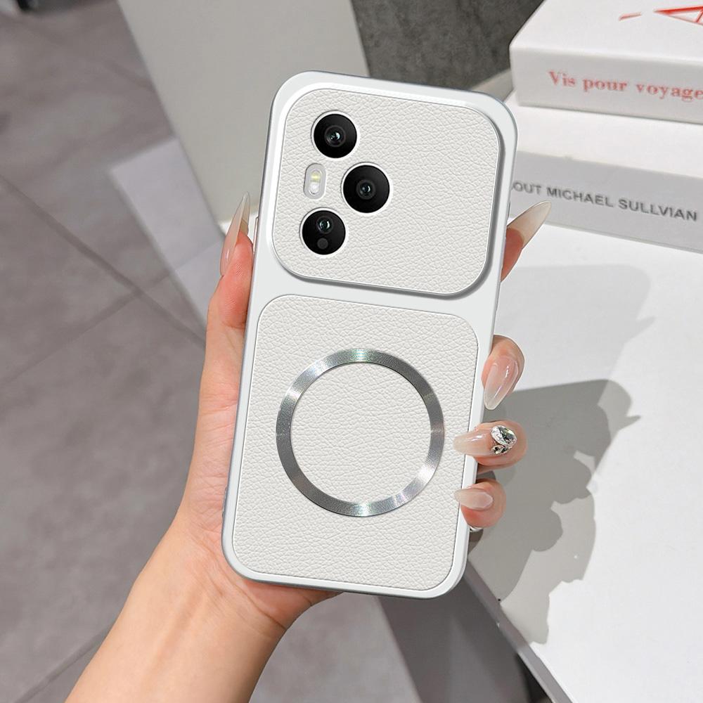 For Honor 400 Pro Global 160.8mm Lambskin Series Magnetic Skin Feel Phone Case(Silver)