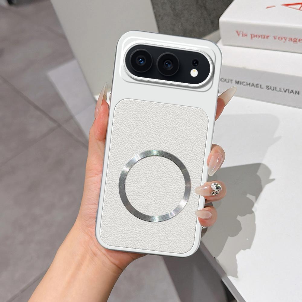 For Honor 500 / 500 Pro Global 155.8mm Lambskin Series Magnetic Skin Feel Phone Case(Silver)