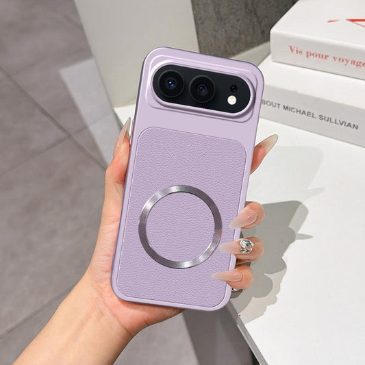 For Honor 500 / 500 Pro Global 155.8mm Lambskin Series Magnetic Skin Feel Phone Case(Purple)