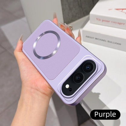For Honor 500 / 500 Pro Global 155.8mm Lambskin Series Magnetic Skin Feel Phone Case(Purple)