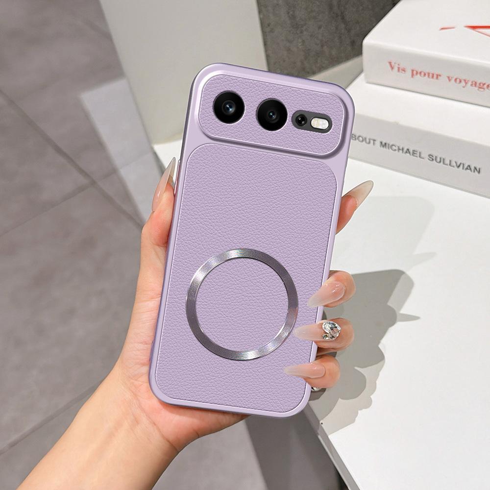 For Honor 600 Super Edition Lambskin Series Magnetic Skin Feel Phone Case(Purple)