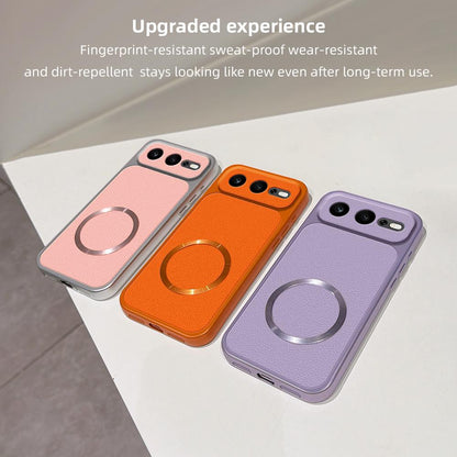For Honor 600 Super Edition Lambskin Series Magnetic Skin Feel Phone Case(Purple)