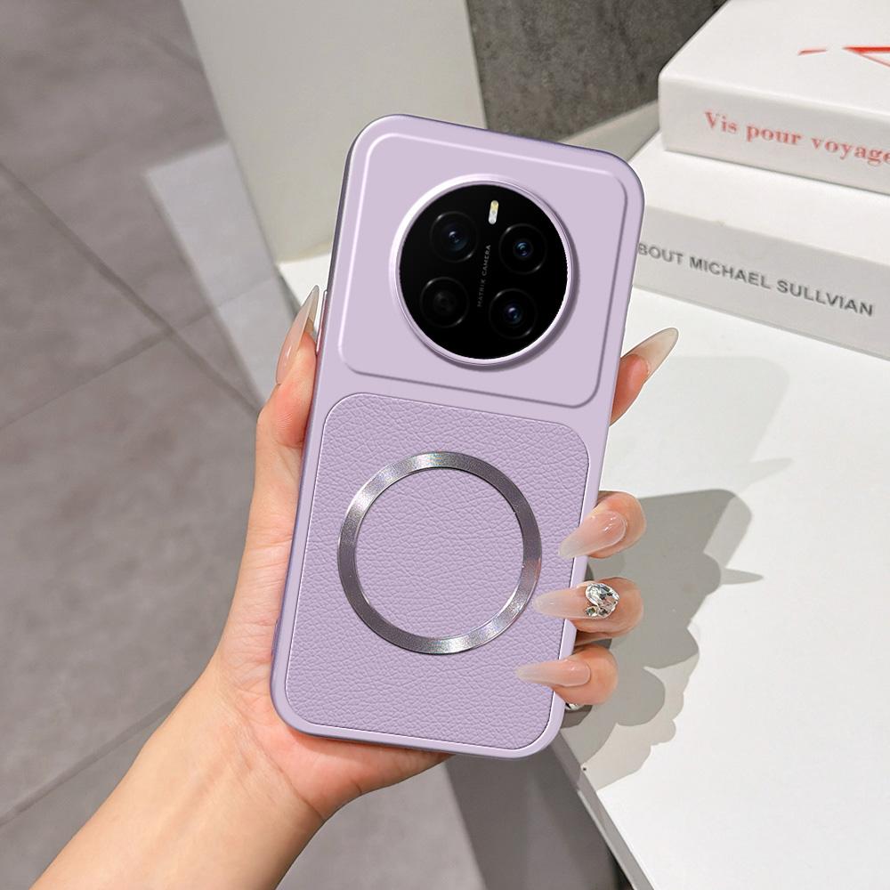 For Honor Magic7 Lambskin Series Magnetic Skin Feel Phone Case(Purple)