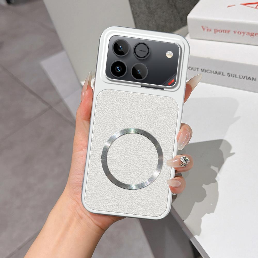 For Honor Win 5G Lambskin Series Magnetic Skin Feel Phone Case(Silver)