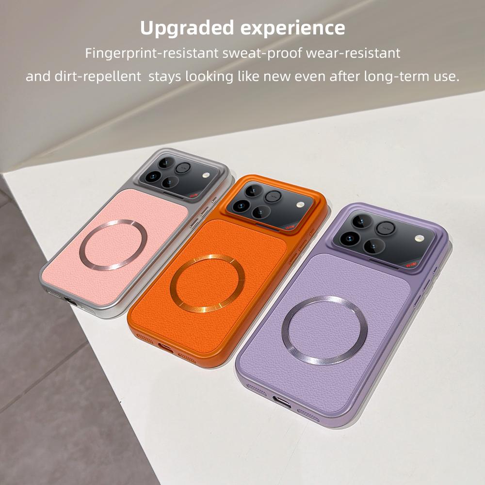For Honor Win 5G Lambskin Series Magnetic Skin Feel Phone Case(Silver)