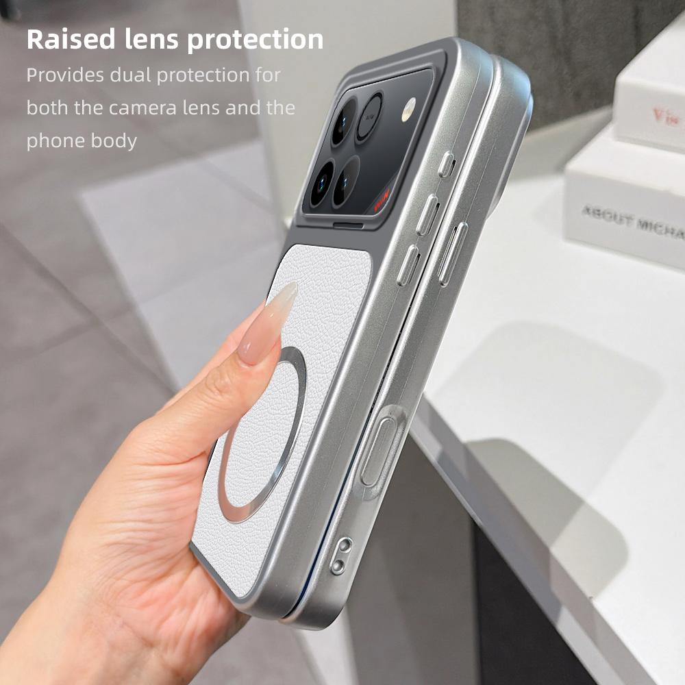 For Honor Win 5G Lambskin Series Magnetic Skin Feel Phone Case(Silver)
