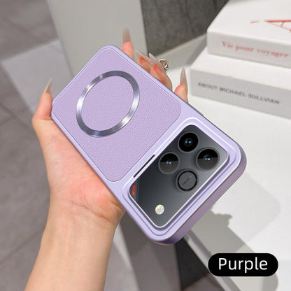 For Honor Win 5G Lambskin Series Magnetic Skin Feel Phone Case(Purple)