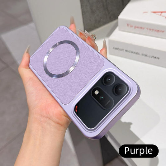 For Honor Win Turbo 5G Lambskin Series Magnetic Skin Feel Phone Case(Purple)