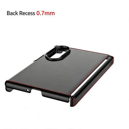 For Galaxy Z Fold8 5G Glossy Finish Hinge Protection PC Phone Case(Black)