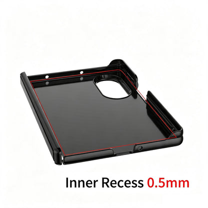 For Galaxy Z Fold8 5G Glossy Finish Hinge Protection PC Phone Case(Black)