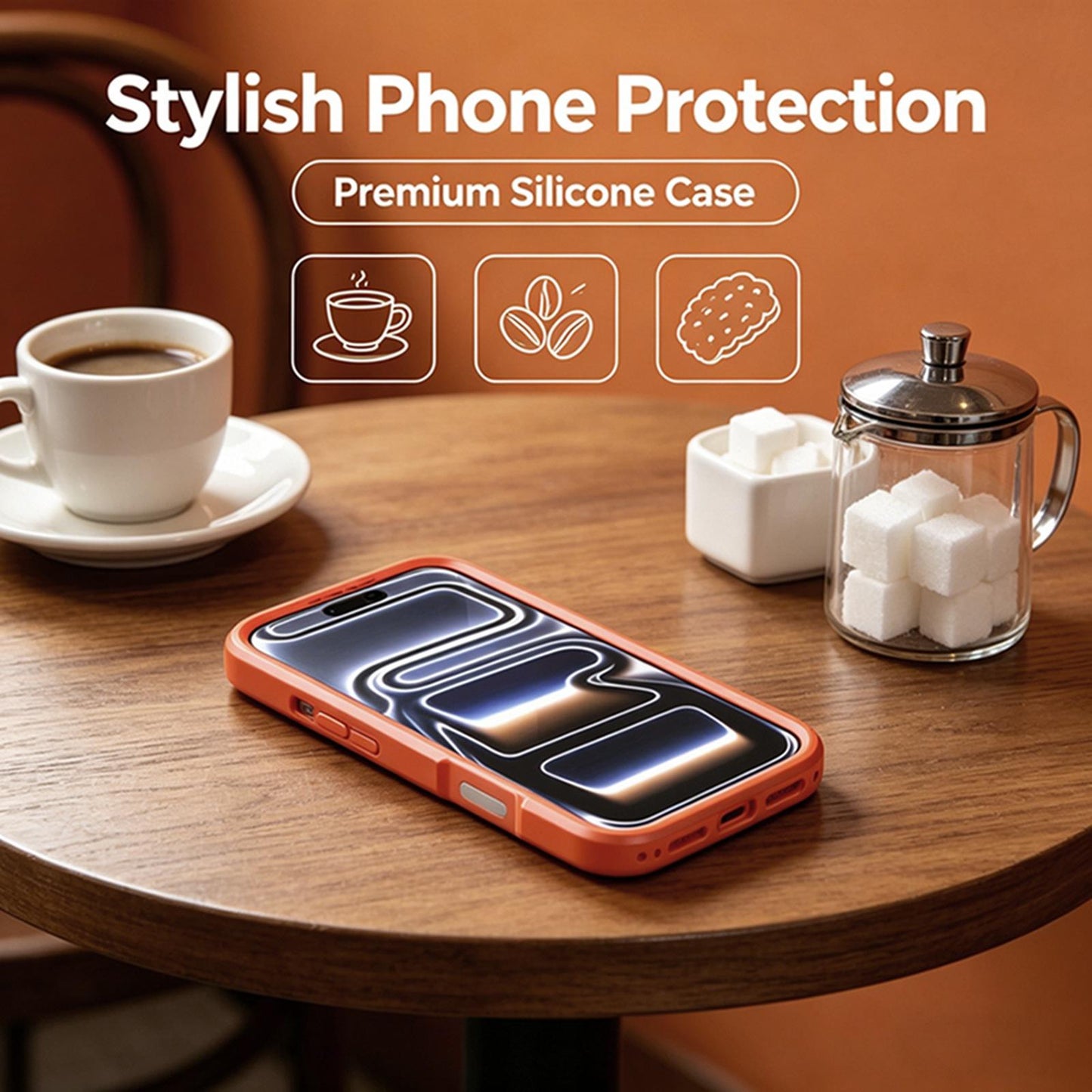 For iPhone 17 Pro Max Silicone Magnetic Anti-drop Protective Phone Case(Orange)