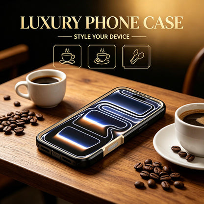 For iPhone 17 Pro Max Silicone Magnetic Anti-drop Protective Phone Case(Black + Gold)