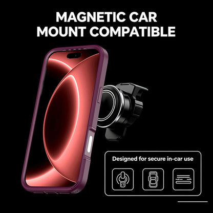 For iPhone 17 Pro Max Silicone Magnetic Anti-drop Protective Phone Case(Wine)