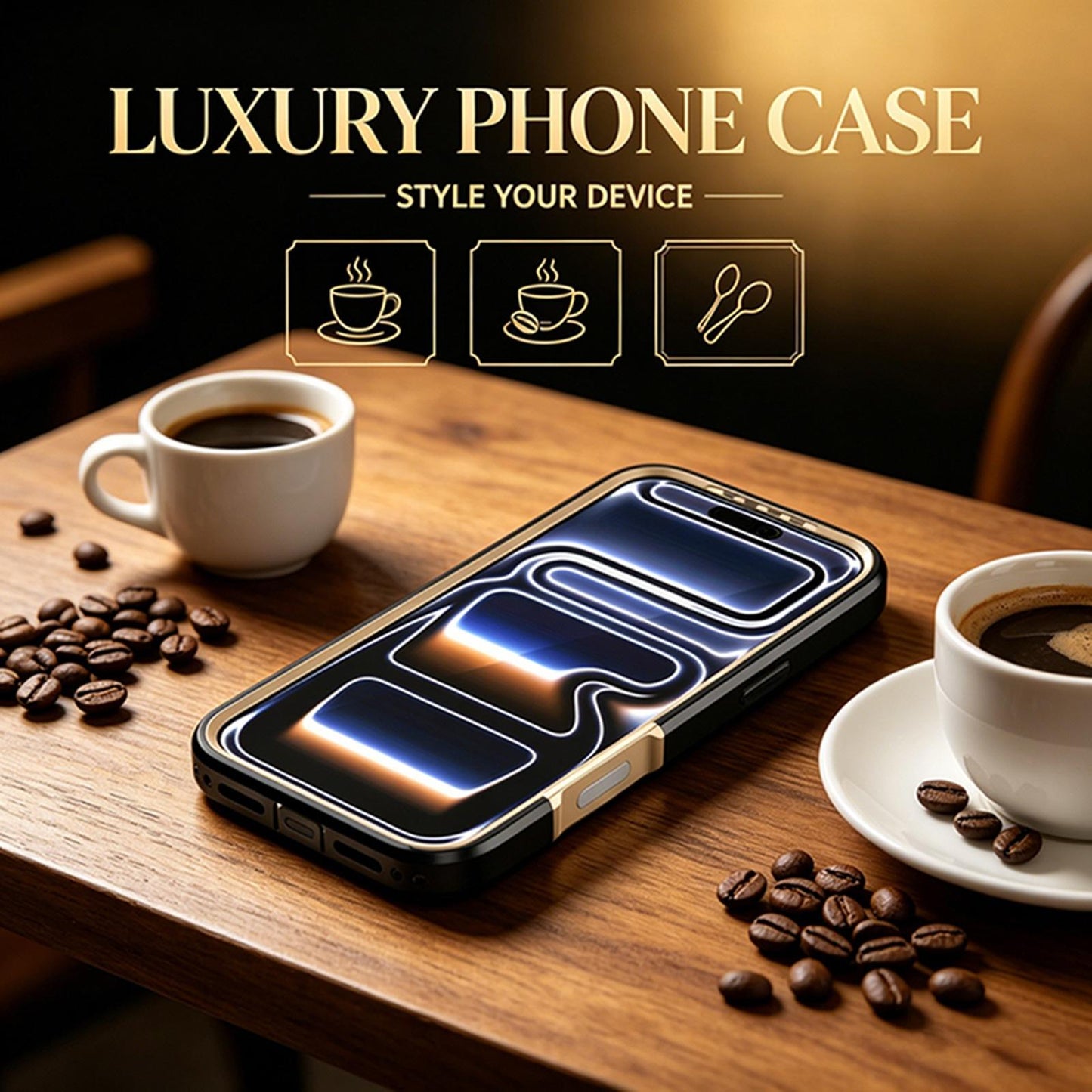 For iPhone 17 Pro Silicone Magnetic Anti-drop Protective Phone Case(Black + Gold)