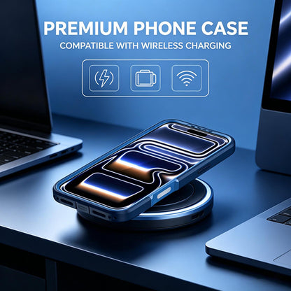 For iPhone 17 Pro Silicone Magnetic Anti-drop Protective Phone Case(Blue)