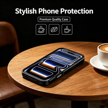 For iPhone 18 Pro Silicone Magnetic Anti-drop Protective Phone Case(Black + Black)