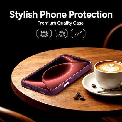 For iPhone 18 Pro Silicone Magnetic Anti-drop Protective Phone Case(Wine)
