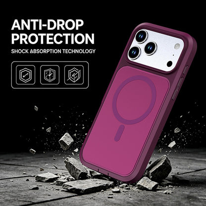 For iPhone 18 Pro Silicone Magnetic Anti-drop Protective Phone Case(Wine)