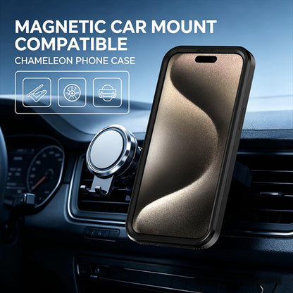 For iPhone 15 Pro Silicone Magnetic Anti-drop Protective Phone Case(Black + Black)