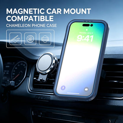 For iPhone 14 Pro Silicone Magnetic Anti-drop Protective Phone Case(Blue)