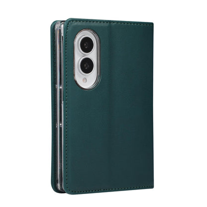 For Galaxy Z Fold8 5G ABEEL AB01 Vegan Leather RFID Phone Case(Green)