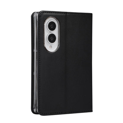 For Galaxy Z Fold8 5G ABEEL AB01 Vegan Leather RFID Phone Case(Black)