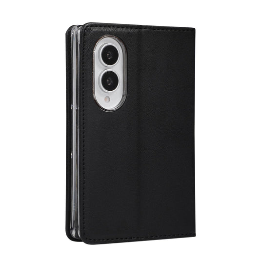 For Galaxy Z Fold8 5G ABEEL AB01 Vegan Leather RFID Phone Case(Black)