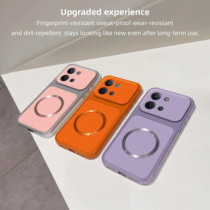 For Redmi 15C 5G / 4G EU 173mm Lambskin Series Magnetic Skin Feel Phone Case(Purple)