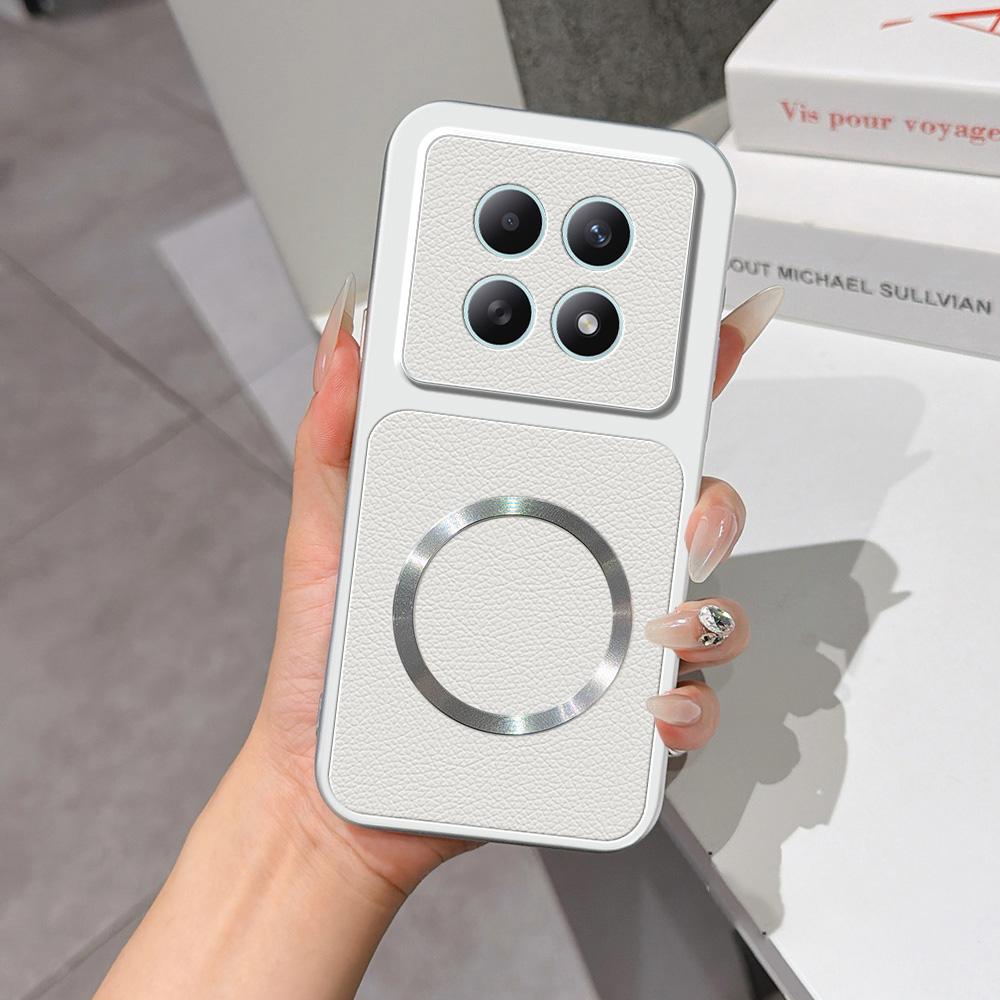 For Redmi Note 15 4G / 5G Global 164mm Lambskin Series Magnetic Skin Feel Phone Case(Silver)
