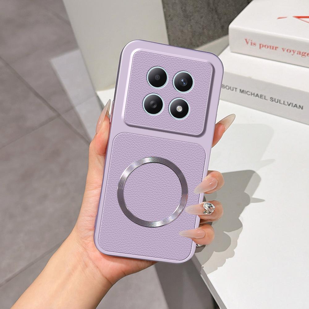 For Redmi Note 15 4G / 5G Global 164mm Lambskin Series Magnetic Skin Feel Phone Case(Purple)