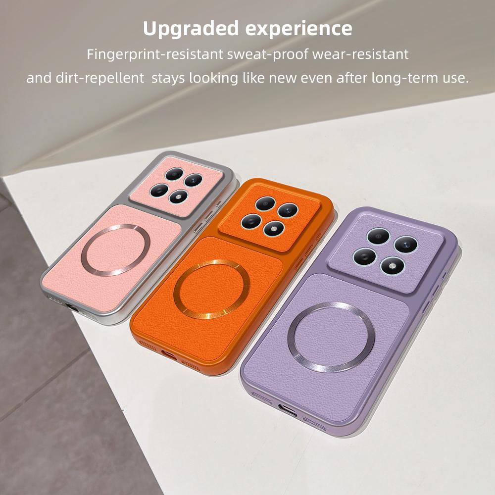 For Redmi Note 15 4G / 5G Global 164mm Lambskin Series Magnetic Skin Feel Phone Case(Purple)