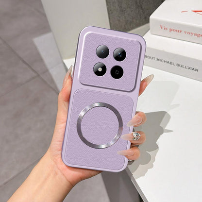 Redmi Note 15 Pro 4G Global 163.2mm Lambskin Series Magnetic Skin Feel Phone Case(Purple)