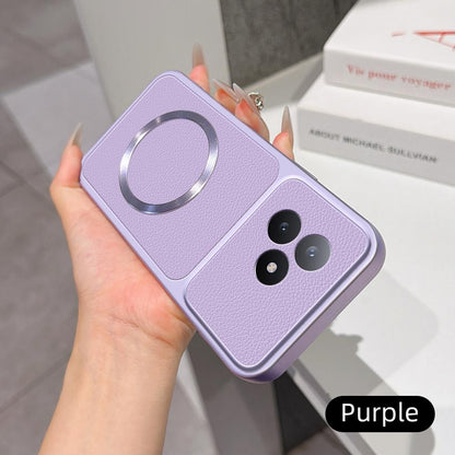 For Redmi K80 Ultra Lambskin Series Magnetic Skin Feel Phone Case(Purple)