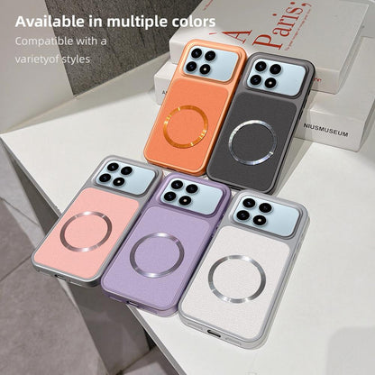 For Redmi K90 Lambskin Series Magnetic Skin Feel Phone Case(Purple)