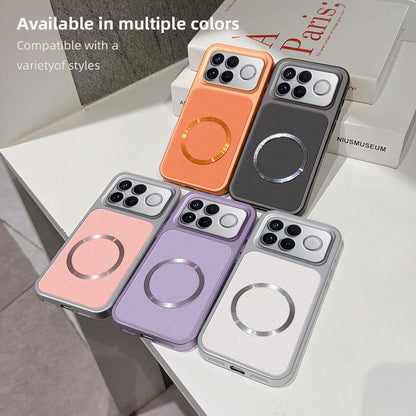 For Redmi K90 Pro Max Lambskin Series Magnetic Skin Feel Phone Case(Silver)