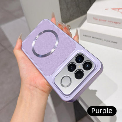 For Redmi K90 Pro Max Lambskin Series Magnetic Skin Feel Phone Case(Purple)