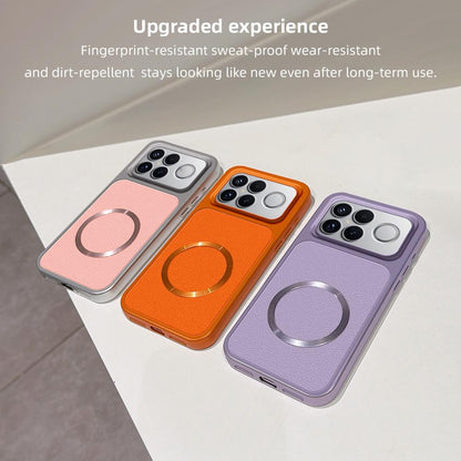 For Redmi K90 Pro Max Lambskin Series Magnetic Skin Feel Phone Case(Purple)