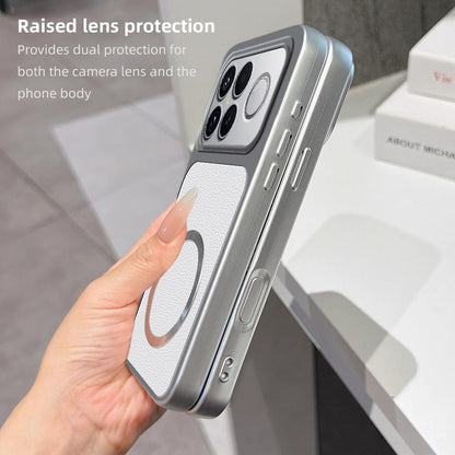 For Redmi K90 Pro Max Lambskin Series Magnetic Skin Feel Phone Case(Pink)