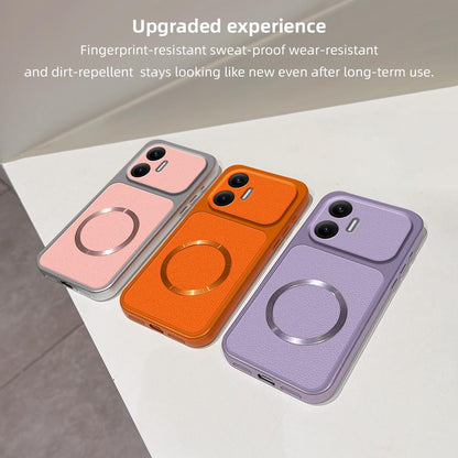 For Redmi Turbo 4 Pro Lambskin Series Magnetic Skin Feel Phone Case(Purple)