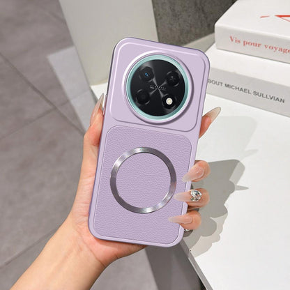 For Huawei Enjoy 90 Pro Max 5G Lambskin Series Magnetic Skin Feel Phone Case(Purple)