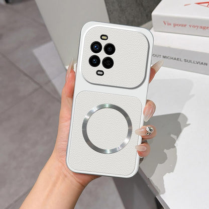 For Huawei nova 13 Pro Lambskin Series Magnetic Skin Feel Phone Case(Silver)